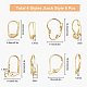 SUNNYCLUE 1 Box 24Pcs 4 Styles Leverback Earring Findings Leverback French Earring Hooks Wire Earring Findings for Jewelry Making Earring DIY Making KK-SC0002-28G-2