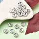 Messing Strass Zwischen perlen&nbsp;X-RB-A014-L8mm-01S-NF-4