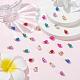 Nbeads 140Pcs 7 Colors ABS Plastic Charms KY-NB0001-62-4