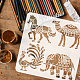 Stencil per pittura da disegno per animali domestici DIY-WH0391-0786-3