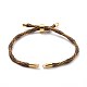 Nylon Cord Silder Bracelets MAK-C003-03G-16-4