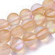 Chapelets de perles en pierre de lune synthétique G-F142-10mm-13-1