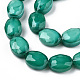 Chapelets de perles en verre opaque de couleur unie GLAA-N032-03I-2