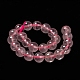 Natürlichen Rosenquarz Perlen Stränge X-G-C076-8mm-3-2