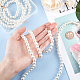 Cadenas de correa de bolso de perlas de imitación de plástico abs FIND-PH0004-06-6