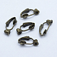 Brass Clip-on Earring Converters Findings KK-Q115-AB-1