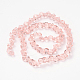 Diamond Shape Transparent Glass Bead Strands EGLA-J100-05-2