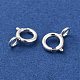 925 Sterling Silver Spring Ring Clasps STER-A007-24C-2