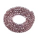 Chapelets de perles en verre électroplaqué&nbsp;EGLA-A044-T2mm-A07-3