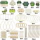 Ensembles de fabrication de boucles d'oreilles vertes DIY sunnyclue DIY-SC0014-12G-2