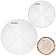 Прозрачный акриловый круглый центр искателя компаса DIY-WH0488-63B-1