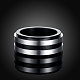 Fashionable 316L Titanium Steel Wide Band Rings for Men RJEW-BB07106-9-2