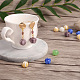 Craftdady 40pcs 5 couleurs perles de chalumeau faites à la main LAMP-CD0001-15-6