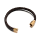 Leather Cord Braided Bracelet Making BJEW-E273-05-3