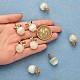 10 pz pendente di fascino della pietra preziosa della mela cristallo di quarzo guarigione pendenti in pietra naturale opale fibbia per gioielli collana orecchino fare artigianato JX526H-1