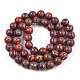 Brins de perles synthétiques teintées rondes X-G-R251-02A-2