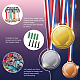 Superdant Porte-médailles de ski Porte-médailles de ski alpin avec 12 ligne Supports d'affichage de récompenses en acier robuste pour plus de 60 médailles Présentoirs de médailles muraux pour cordon de ruban ODIS-WH0021-196-4