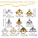 100Sets 10 Style Alloy Toggle Clasps FIND-SZ0002-15-2