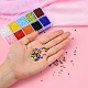 8000Pcs 10 Colors 12/0 Glass Seed Beads SEED-YW0001-33A-9