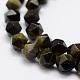 Natural Golden Sheen Obsidian Beads Strands G-K209-02I-6mm-3