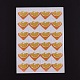 Süße selbstklebende Fotoeckenaufkleber mit orangefarbenem Muster DIY-K016-B01-2