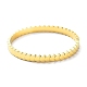 Placage ionique (ip) 304 bracelets à charnière en acier inoxydable avec croissant de lune pour femme BJEW-M309-05G-2