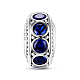 Tinysand 925 argento sterling royal blue legend cubic zirconia perline europee TS-C-176-1