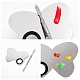 Palette de couleurs en acier inoxydable et double spatule tête de spatule palette MRMJ-WH0062-42P-5