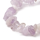 Bracelet extensible en alliage de perles de pierres précieuses mélangées naturelles et d'étoiles de mer pour femme BJEW-JB09233-6