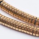 Electroplate Non-magnetic Synthetic Hematite Beads Strands G-I195-6mm-17-A-3