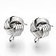 Iron Stud Earring Findings IFIN-T014-12P-NR-1