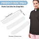 BENECREAT 50Pcs Plastic Tab Collar for Clergy Shirt AJEW-BC0003-64A-2