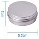 PandaHall 1 Oz Aluminum Tins Cans Round Storage Jars Containers Screw Lids Metal Tins Travel Tins Cosmetic Refillable Containers CON-PH0001-06B-3