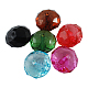 Mixed Color Transparent Acrylic Faceted Rondelle Beads X-TACR-R688-M-1
