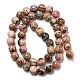 Chapelets de perles en rhodonite naturelle G-R494-A12-03-2
