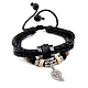 Leather Multi-strand Bracelets BJEW-FF0007-021-1