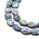Chapelets de perles en coquille de paua BSHE-K054-07-14MM-3