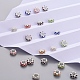 Silver Color Plated Alloy Rhinestone European Beads CPDL-X0001-02-5