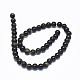 Chapelets de perles en obsidienne dorée naturelle G-L476-08-3