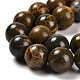 Brins de perles de jaspe bourdon naturel G-G053-A01-03-4