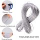 PandaHall Elite about 100m/Bundle 1.5mm Braided Non-Elastic Beading Metallic Cord Sliver Color For Jewelry Craft Making PH-MCOR-G003-01-2
