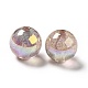 Placage uv perles acryliques irisées arc-en-ciel transparentes OACR-D010-01B-2