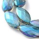 Chapelets de perles de cristal d'oeil de cheval en verre EGLA-F071B-06-3