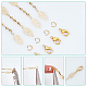 Chgcraft bricolage feuille chaîne bracelet collier maknig kit DIY-CA0005-12-6