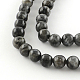 Chapelets de perles rondes en labradorite naturelle G-R342-6mm-09-2