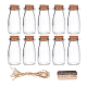 Benecreat 10 Packung 100 ml Glas begünstigen Gläser mit Korkdeckeln CON-BC0005-48-2