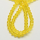 Perles en rondelles facettées en verre d'imitation cristal autrichien manuelles X-G02YI084-2