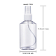 150mlの詰め替え可能なペットプラスチックスプレーボトル  液体用の空のポンプボトル  透明  5.3x13.5cm  容量：150ml（5.07液量オンス） TOOL-Q024-02D-01-2