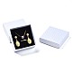 Boîtes carrées de bijoux en carton CBOX-N012-34B-3