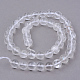 Chapelets de perles en cristal de quartz naturel G-Q462-8mm-32-2